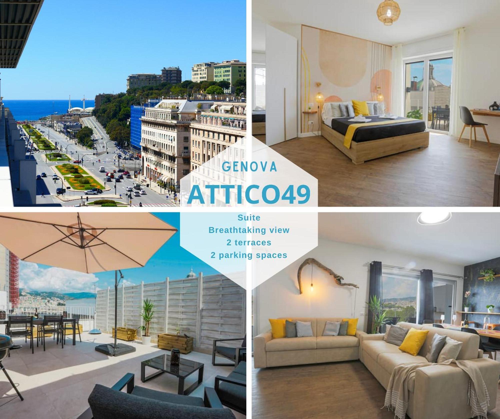 Апартаменти Attico Luxury Con Parcheggio E Terrazza Vista Mozzafiato Генуя Екстер'єр фото