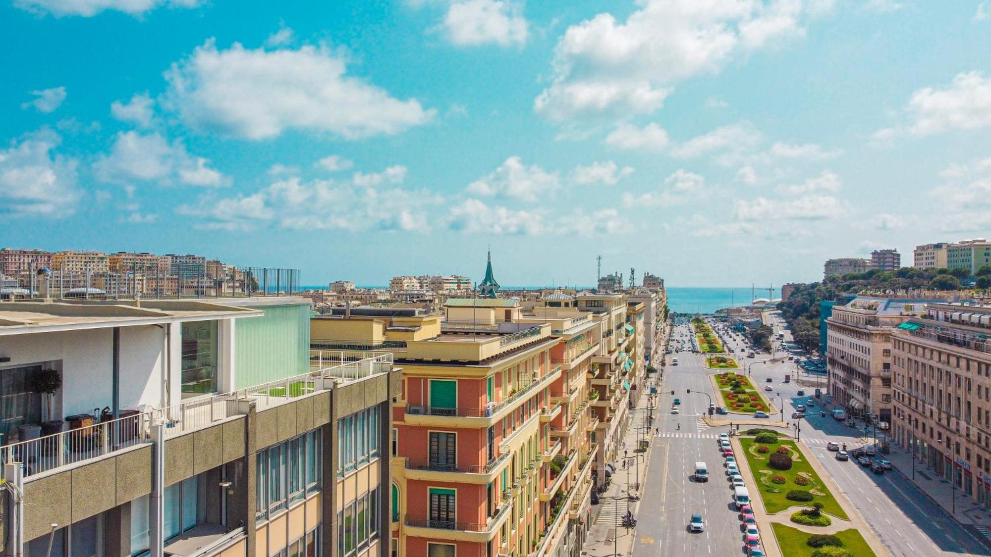 Апартаменти Attico Luxury Con Parcheggio E Terrazza Vista Mozzafiato Генуя Екстер'єр фото
